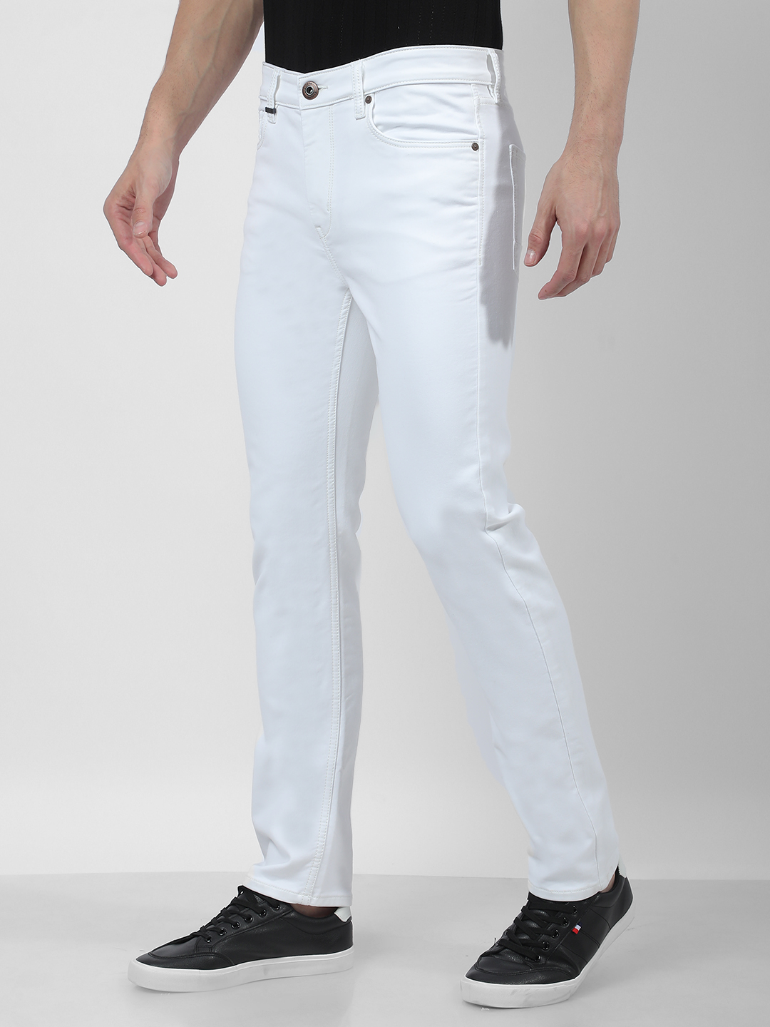 Numero Uno Men Faded White Jeans